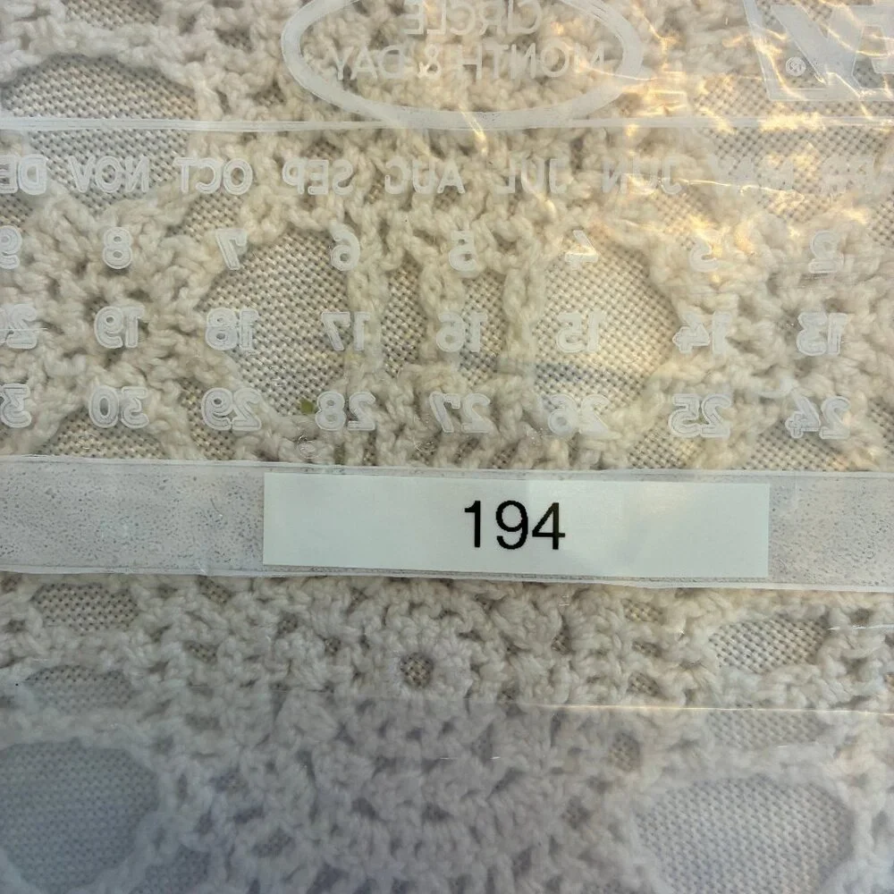 194 Embroidered Napkins Set of 4 NWOT White
